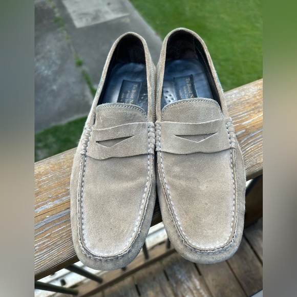 To Boot Mitchum Taupe Suede Driving Shoe - Picture 2 of 11